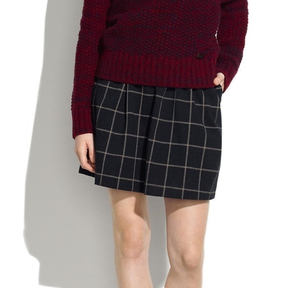 Madewell Windowpane Plaid Skirt - Picture 4 of 4
